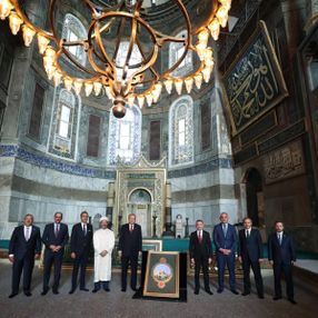Cumhurbaşkanı Erdoğan, ikinci kez Ayasofya Camii'nde