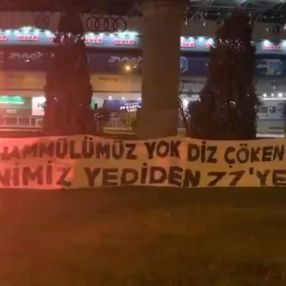 Fenerbahçelilerin Gökhan-Caner protestosu