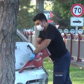Kayseri'de sağlık çalışanının 'Türk bayrağı' hassasiyeti