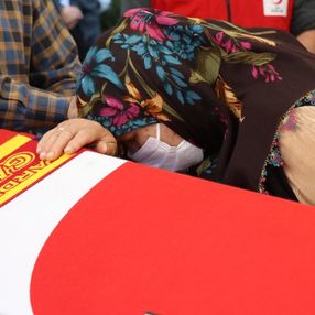 Kızılay şehidi Mehmet Arif Kıdıman, son yolculuğuna uğurlandı
