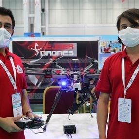 Asker çocuğu kardeşler, mayın bulan drone geliştirdi