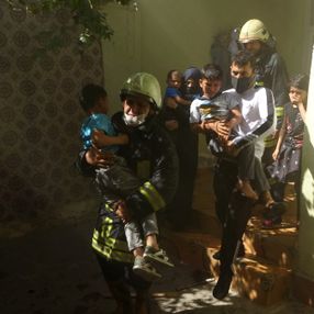 Adıyaman'da yanmaktan son anda kurtarılan 5 kardeş tedavi altına alındı