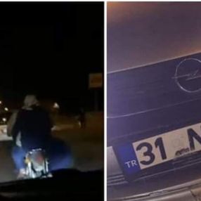 Hatay'da motosikletli çifte çarpan sürücüye ceza