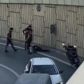 Esenler’de polisten kaçan şüpheli 5 metre yüksekten atladı