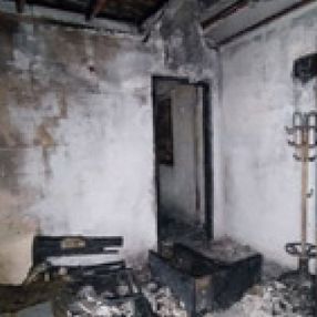 Adana'da annesiyle yaşadığı evi benzin dökerek yaktı