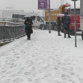 İstanbul'da kar yağışı etkili oluyor