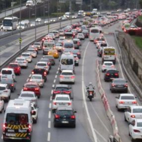 İstanbul'da trafik yoğunluğu