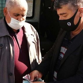 Kayseri'de dilencinin üzerinden çıkan para şaşırttı