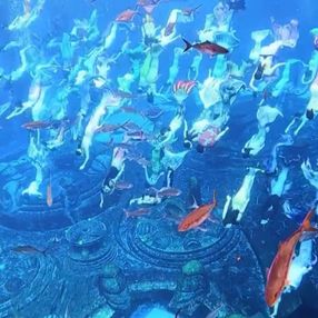Çin'de rekor kıran deniz kızı gösterisi