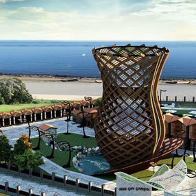 Rize’de Çay Çarşısı'nın yapımı devam ediyor