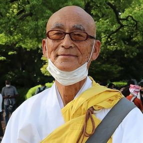 Japonya'daki Budist rahipten Filistin'e destek