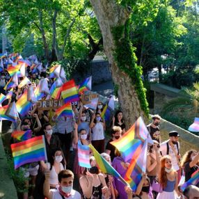 Boğaziçi Üniversitesi'nde LGBT yürüyüşü