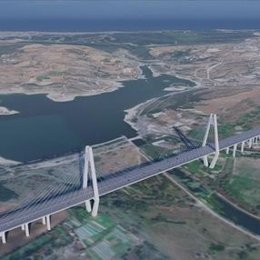 Kanal İstanbul Sazlıdere Köprüsü'nün temeli atıldı