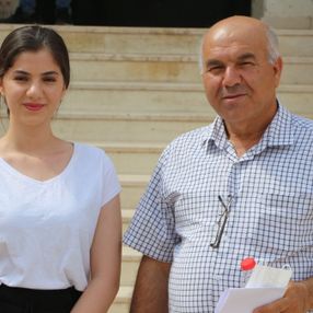 Şırnak'ta babasıyla sınava girdi