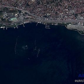 Marmara Denizi'nin uzaydan çekilen görüntüleri