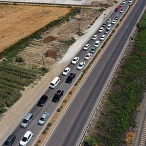 Aydın'da tatilci trafiği