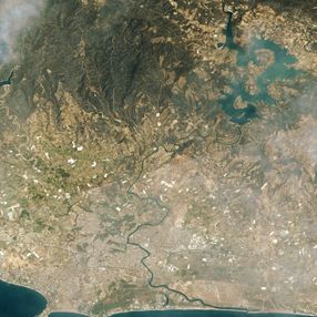Göktürk uyduları, Manavgat ve Marmaris'teki orman yangınlarını görüntüledi