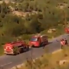 Röportajında 'itfaiye yok' diyen kadının yalanı ortaya çıktı