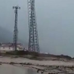 Kastamonu'da baz istasyonu sel nedeniyle çöktü