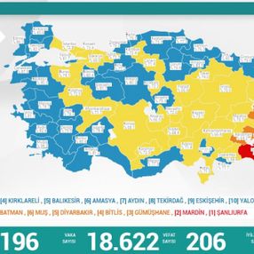 22 Ağustos Türkiye'de koronavirüs tablosu