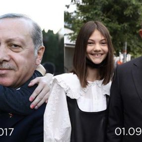Sırbistan'da Cumhurbaşkanı Erdoğan'ın boynuna sarılan küçük Mina, büyüdü