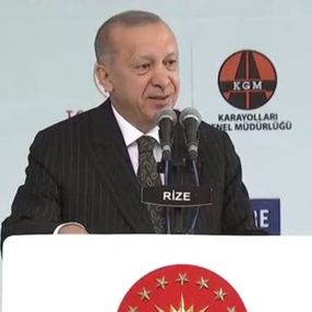 Cumhurbaşkanı Erdoğan, İyidere-İkizdere yolu açılış törenine katıldı
