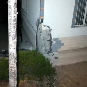 Ankara'da taşıyıcı kolonu çatlayan 4 katlı bina boşaltıldı