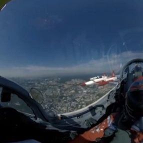 Türk Yıldızları'nın kokpitinden 360 derece