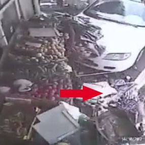 İsrail’de aracın çarptığı kadın hiçbir şey olmamış gibi alışverişe devam etti