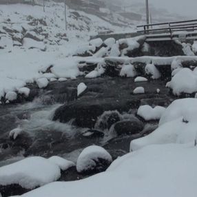 Rize'de kar kalınlığı 20 santimi geçti