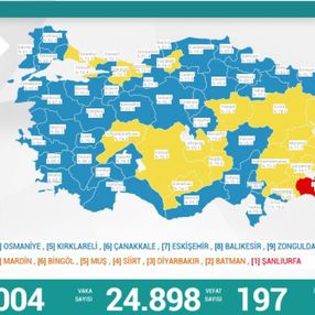 11 Kasım Türkiye'nin koronavirüs tablosu