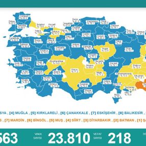 19 Kasım Türkiye'de koronavirüs tablosu