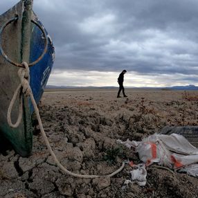 Konya'daki göller kuraklık nedeniyle çekilmeye başladı