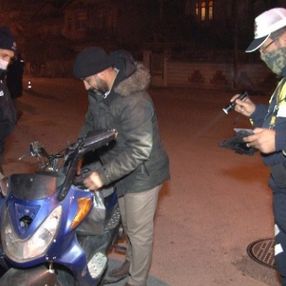 Konya'da hurda motorla yakalanan kişi aküyü söküp motoru teslim etti