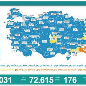 19 Ocak Türkiye'de koronavirüs tablosu