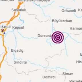 Balıkesir'de 4.7 büyüklüğünde deprem