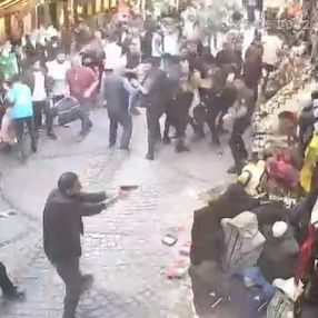 Beyazıt'taki çatışma güvenlik kamerasında
