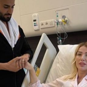 Seda Sayan silikonlarını yeniletirken, eşi Çağlar Ökten de saç ektirdi