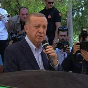 Cumhurbaşkanı Erdoğan, Hakan Füzün'ün cenaze törenine katıldı