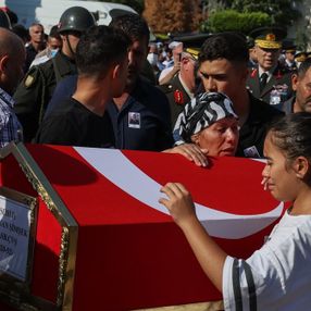 İzmir'de Şehit Astsubay Batuhan Şimşek'e veda