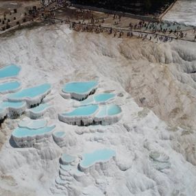 Pamukkale'nin ziyaretçi sayısında sevindiren artış