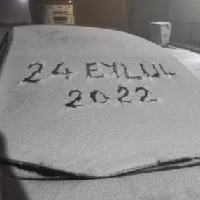 Mevsimin ilk karı yağdı