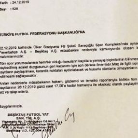 Beşiktaş'tan TFF'ye VAR başvurusu