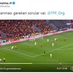 Beşiktaş 'o anın' videosunu yayınladı