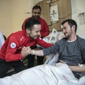 Ampute Milli Takımı'ndan Mehmetçik'e ziyaret