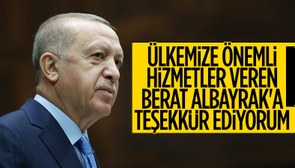 Cumhurbaşkanı Erdoğan'dan Berat Albayrak'a teşekkür konuşması