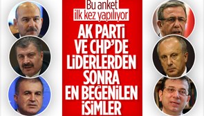 AK Parti ve CHP'de en çok beğenilen isimler