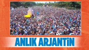 Arjantin'de günlerce sürecek kutlamanın ilk saniyesi