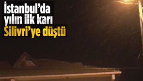 İstanbul'da yılın ilk karı Silivri'ye yağdı