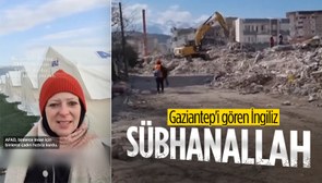 İngiliz yazar Lauren Booth, Gaziantep'teki yıkımı gördü